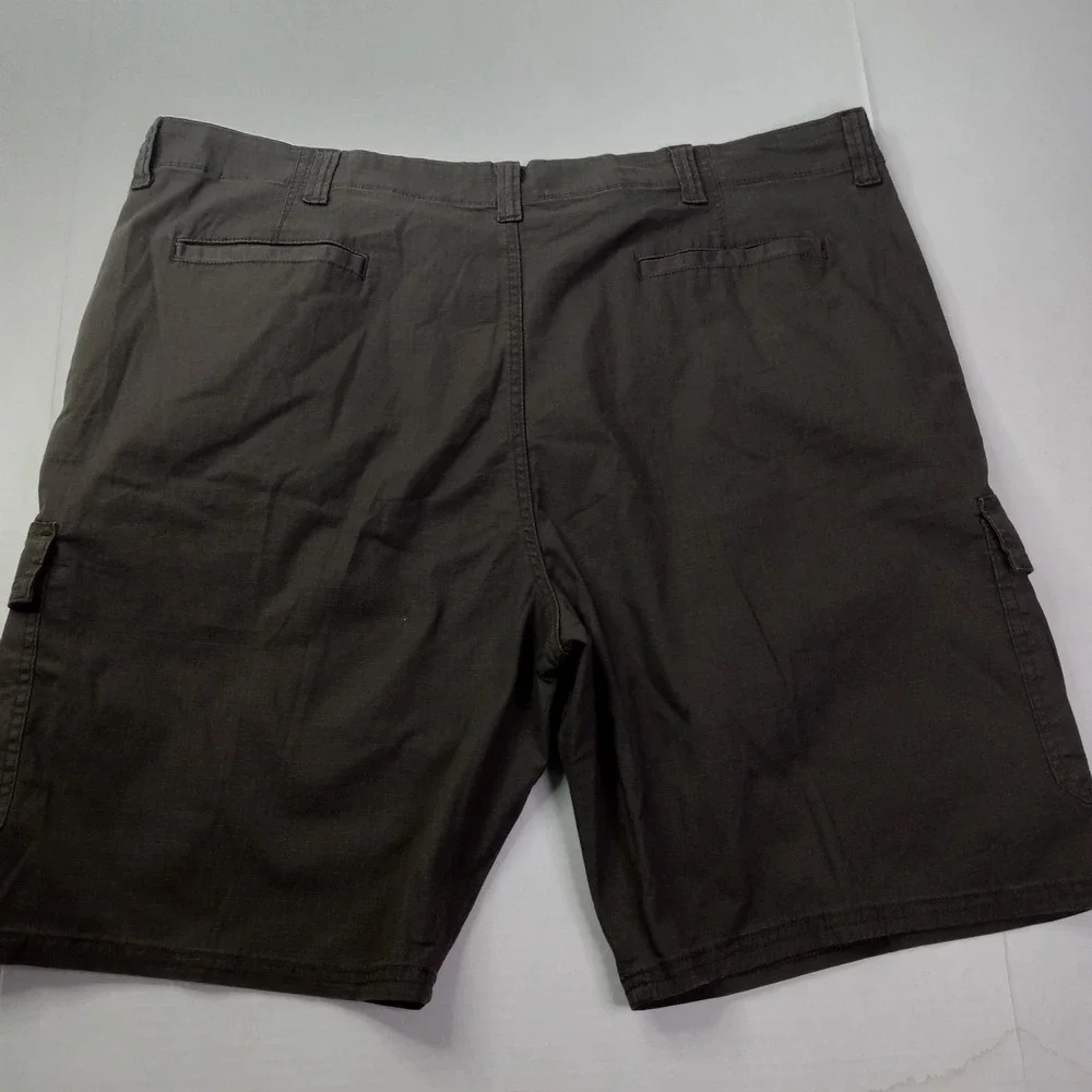 Wrangler Authentics Men's Classic Cargo Stretch Shorts Size 44 Green Ripstop